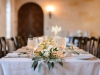 Table Runners of Greenery, Flowers, and Votives