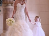 Bride with Flower Girl