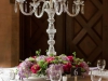 Lead Crystal Candleabra with Flowers at Bottom