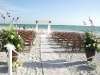 Beach Canopy with bamboo vases