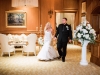 Couples Entrance to Reception with Floral Decor