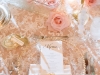 Guest Table Details with Blush Roses