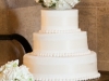 garden cake with fresh flowers, destination wedding