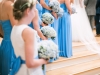 Blue Hydrangea Bridesmaids Bouquets