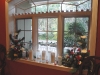 Window ledge Christmas arrangements