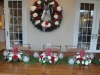 Christmas wreath and centerpice