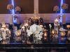 Bridal Bouquet on Head Table with Candles and Flowers