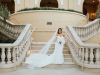 Beautiful Bride on Stairs at Ritz Carlton Healing Garden