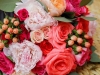 Bridal Bouquet with Pink Peonies, Hot Pink Amsterdam Juliets