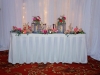 Sweetheart Table with Lanterns Ghost Wood and Flowers