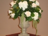 Wedding urn in white flowers