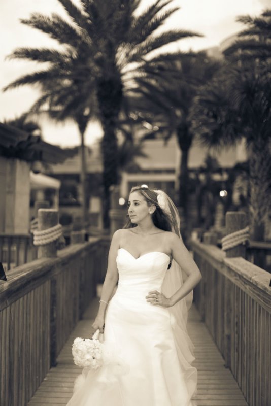 Bride on Lido Beach