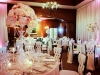 Ca'd Zan room with High and Low Reception Table Centerpieces