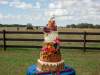 Equestrian Themed Wedding Cake