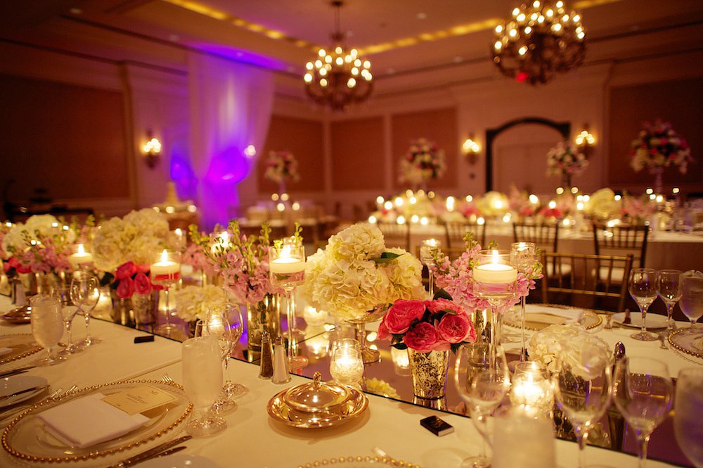 Ritz Carlton ballroom by candlelight