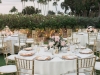 Reception Site with Floral Table Centerpieces