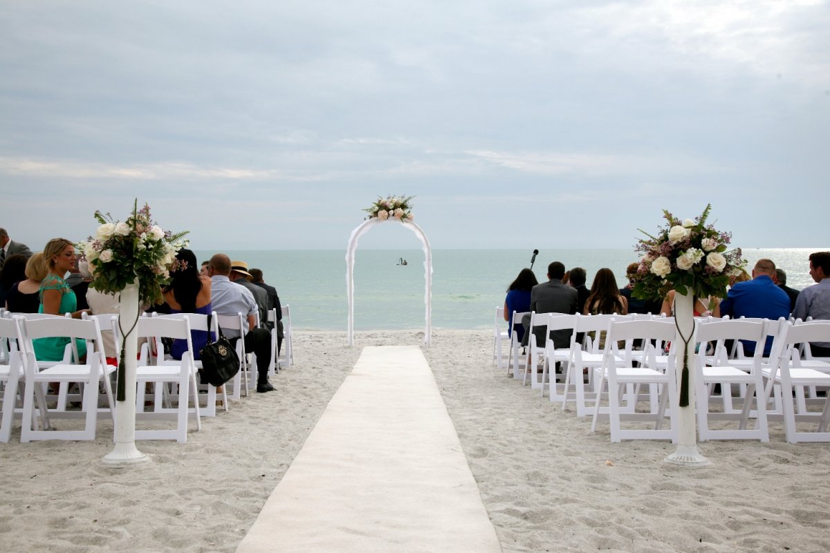 Lido Beach Resort Wedding with Arch