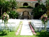 Garden wedding ceremony