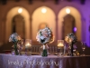 Sweetheart Table with Bouquets and Floating Candles