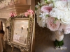 Mantle and Bridal Bouquet with Welcome Sign