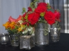 Mercury glass floral arrangements