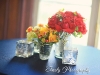 Mercury glass floral arrangments