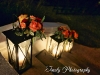 Wedding Lanterns with roses and candles