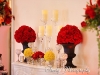 Red rose topiary arrangement, Phillippi Estates mansion