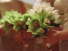 Green cymbidium orhcid bridesmaids bouquets