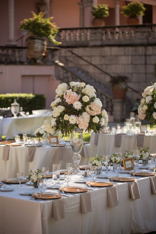 Guest Tables with Elevated Arrangements