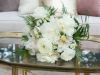 Gorgeous All-White with Hint of Blush Garden Look Bouquet