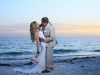 Sunset with Bride and Groom