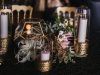 Reception Table Centerpiece with Candles