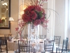 Contemporary elevated guest table arrangement