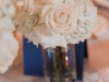 White hydrangea and roses