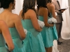 bridesmaids in tiffany blue