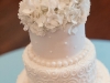 Wedding cake with hydrangea